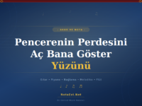 Pencerenin Perdesini Aç Bana Göster Yüzünü Akor ve Nota