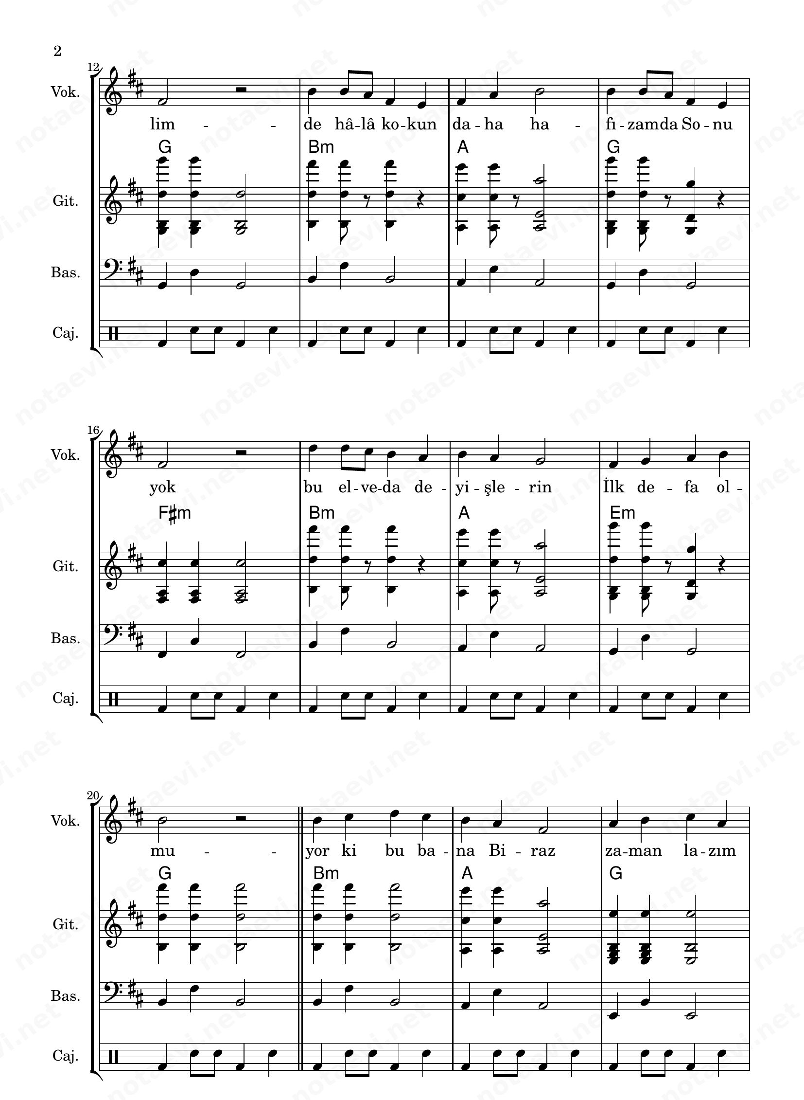 Pinhâni Aşk Bir Mevsim Nota