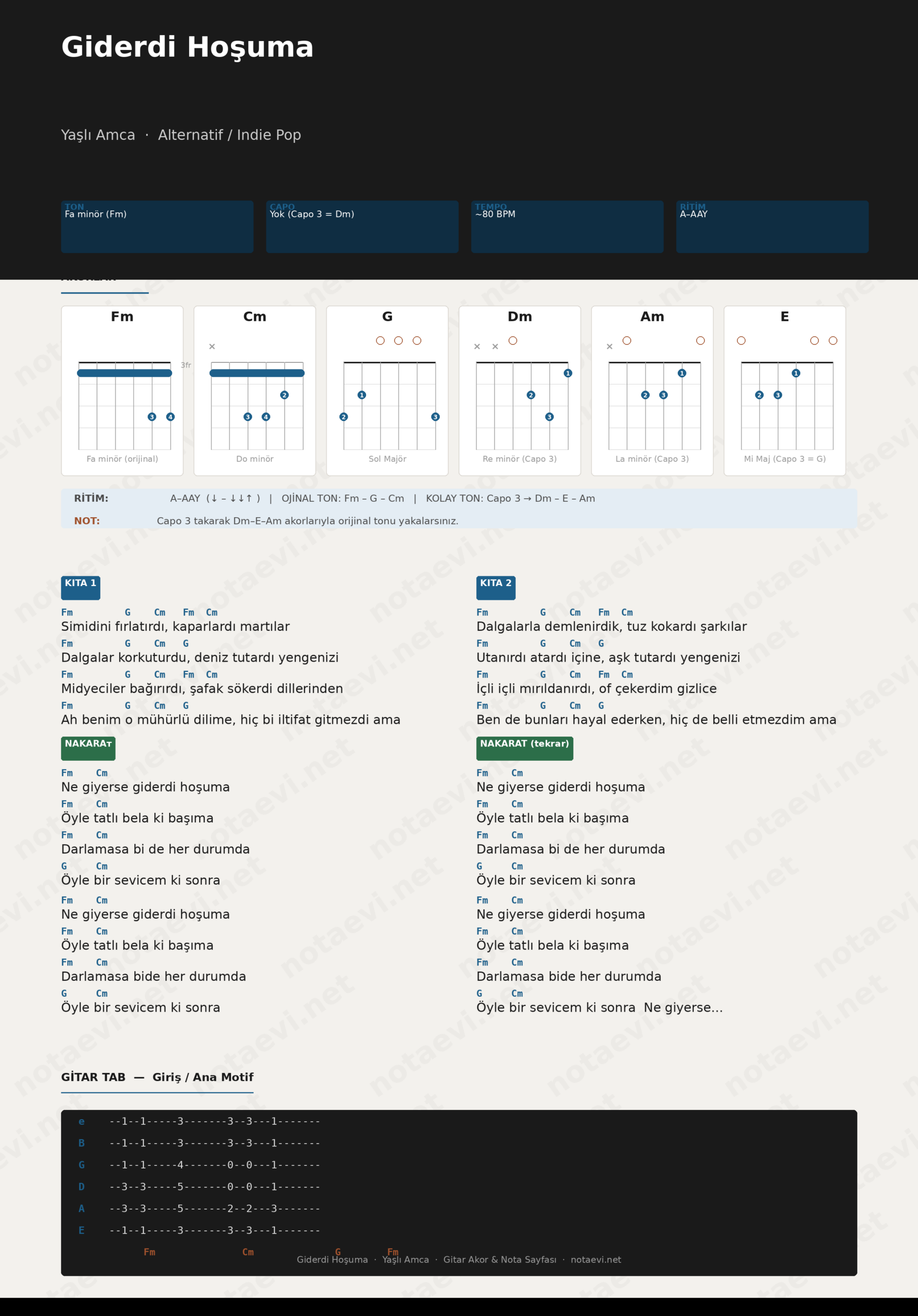 Giderdi Hoşuma Akor