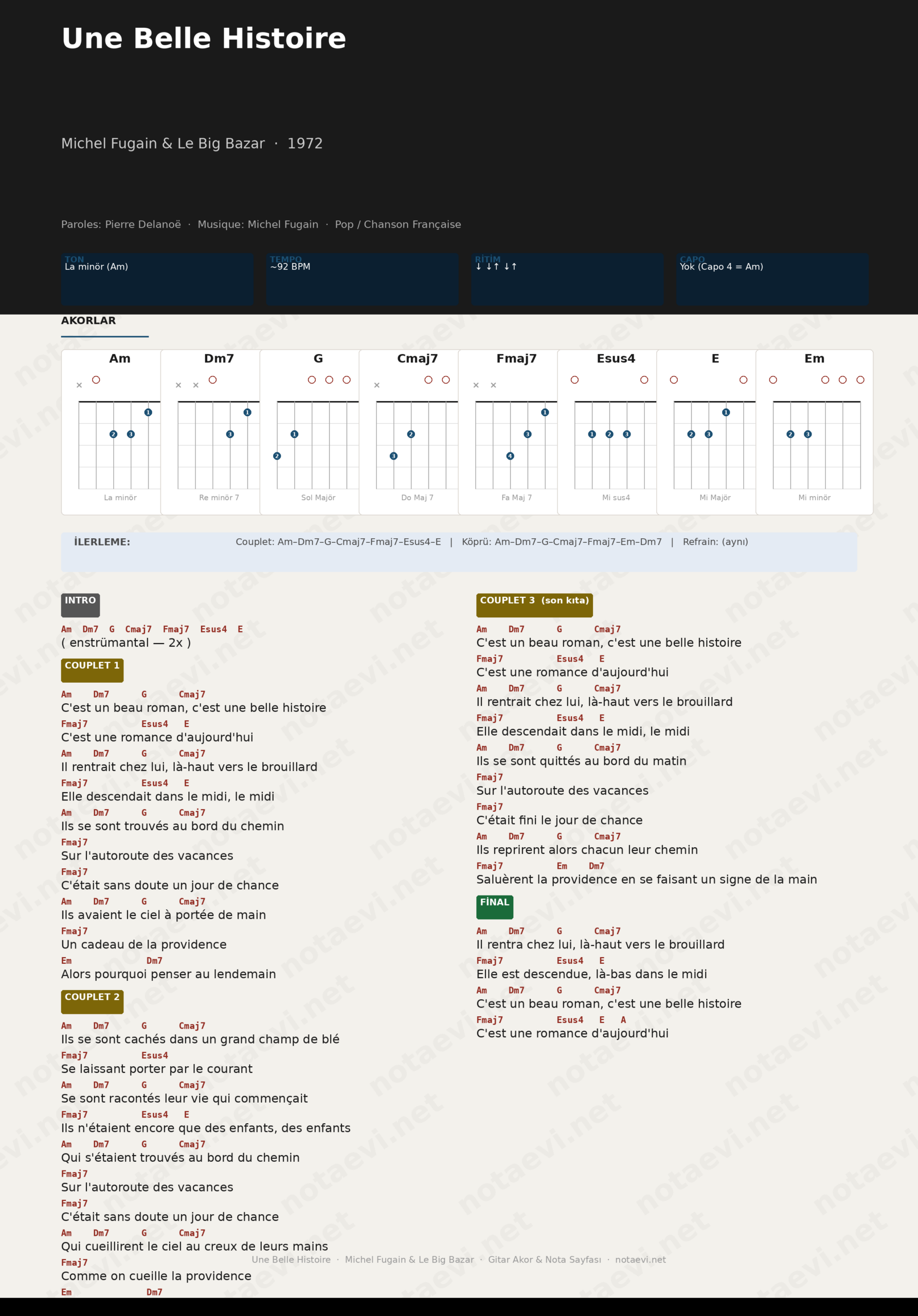 Une Belle Histoire Akor