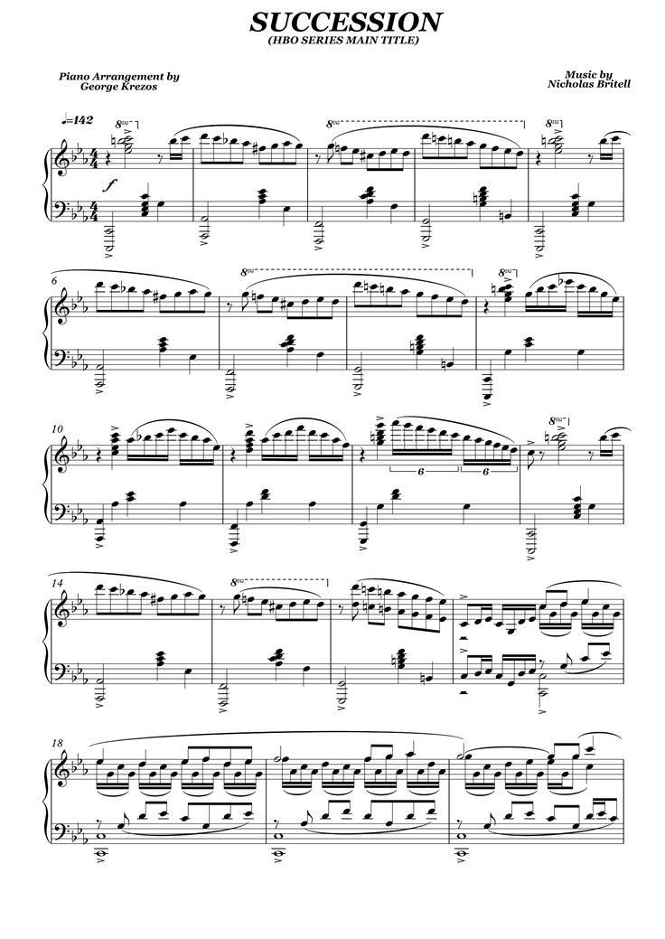 Succession Dizi Müziği – Akor ve Nota